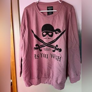 torrid princess bride “as you wish” graphic pullover sweatshirt
